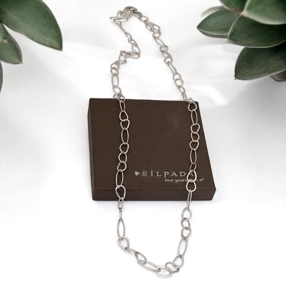 Silpada Retired N2109 “In The Loop” Necklace 31” … - image 1